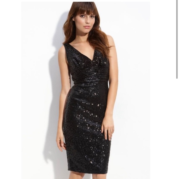 Eliza J Dresses & Skirts - Eliza J Black Sequin Sheath Dress